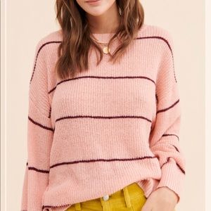 Gentle Fawn “Rose Street” Pink Striped Sweater